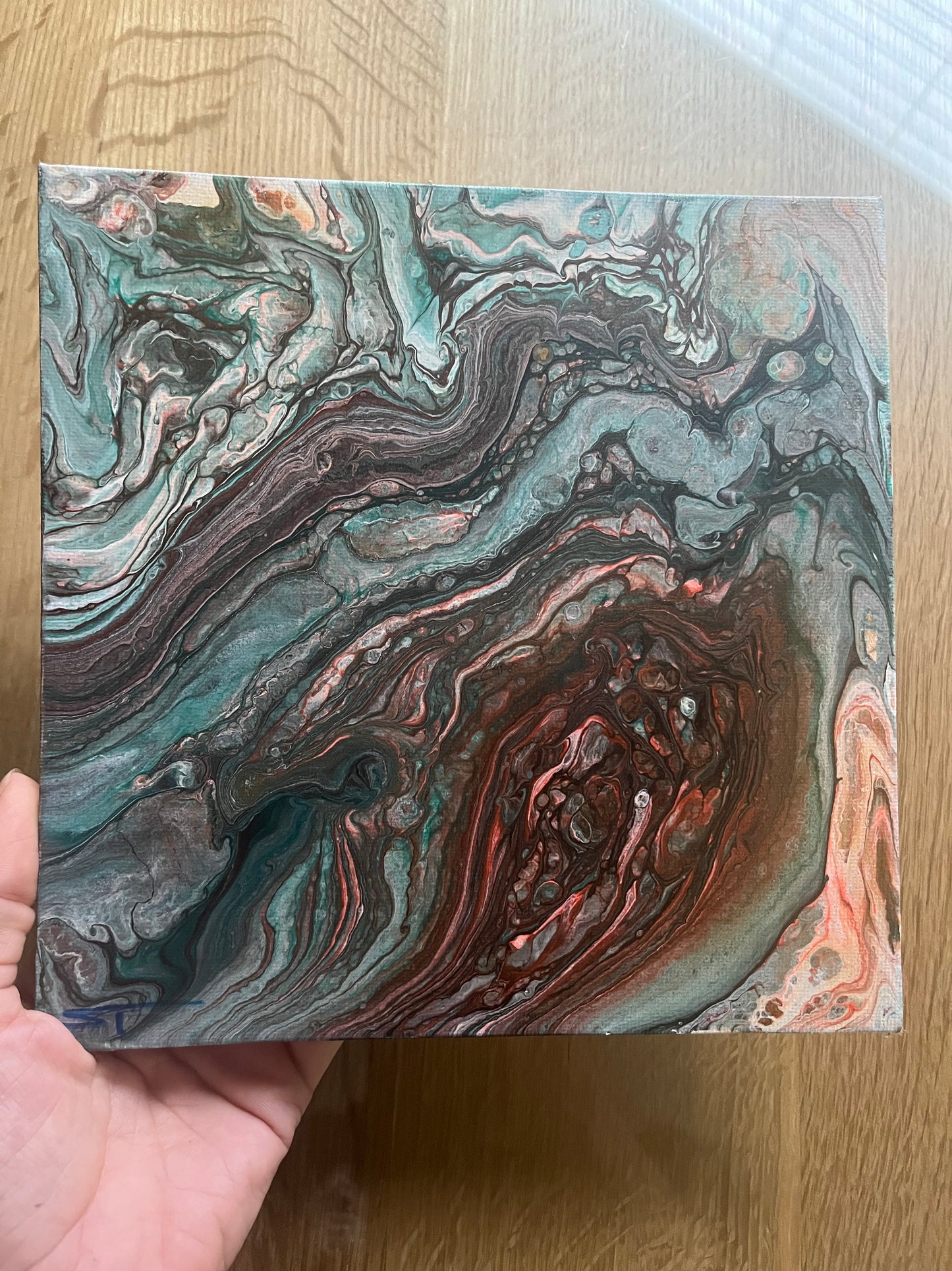 “Geode“ Original Acrylic Pour