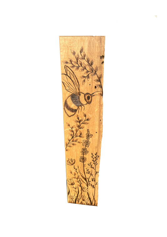Live Edge Harmony: A Bee’s Ballet
